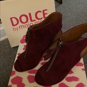 Dolce Burgundy heels.